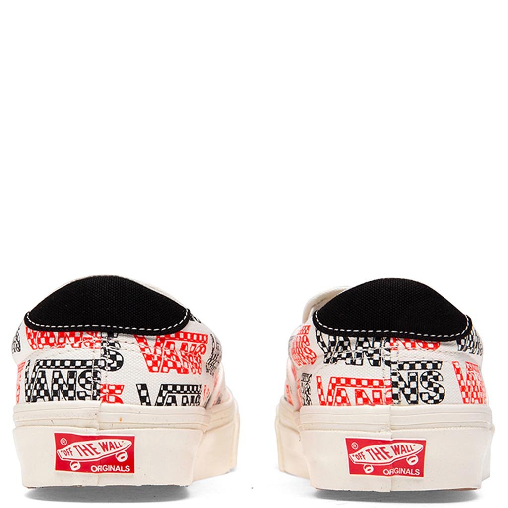 OG Slip-LX - Racing Red/Logo Checkerboard